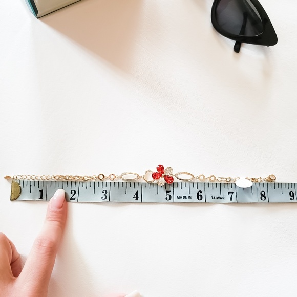 Fashion jewelry /18k gold plated flower bracelet - Picture 4 of 4